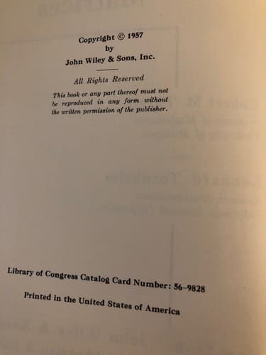 Vector Spaces and Matrices Robert Thrall & Leonard Tornheim 1957 1st Edition HC - Thumbnail 3
