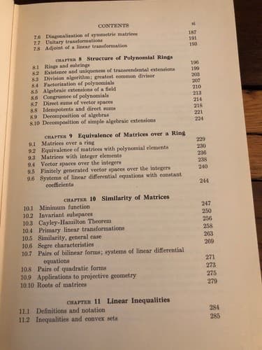 Vector Spaces and Matrices Robert Thrall & Leonard Tornheim 1957 1st Edition HC - Thumbnail 6