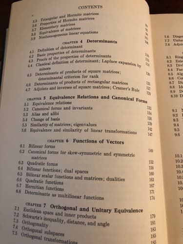 Vector Spaces and Matrices Robert Thrall & Leonard Tornheim 1957 1st Edition HC - Thumbnail 5