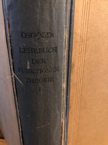 Lehrbuch der Funktionentheorie Erster Band /Band I; B. G. Teubners Sammlung 1920 - Thumbnail 2