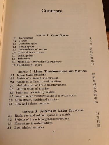 Vector Spaces and Matrices Robert Thrall & Leonard Tornheim 1957 1st Edition HC - Thumbnail 4