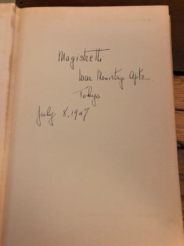 An essay on morals 1st Edition HC 1947 Philip Wylie Tokyo Ministry Of War Dept - Thumbnail 3