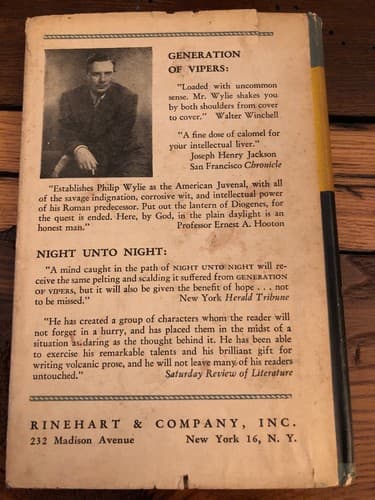 An essay on morals 1st Edition HC 1947 Philip Wylie Tokyo Ministry Of War Dept - Thumbnail 6