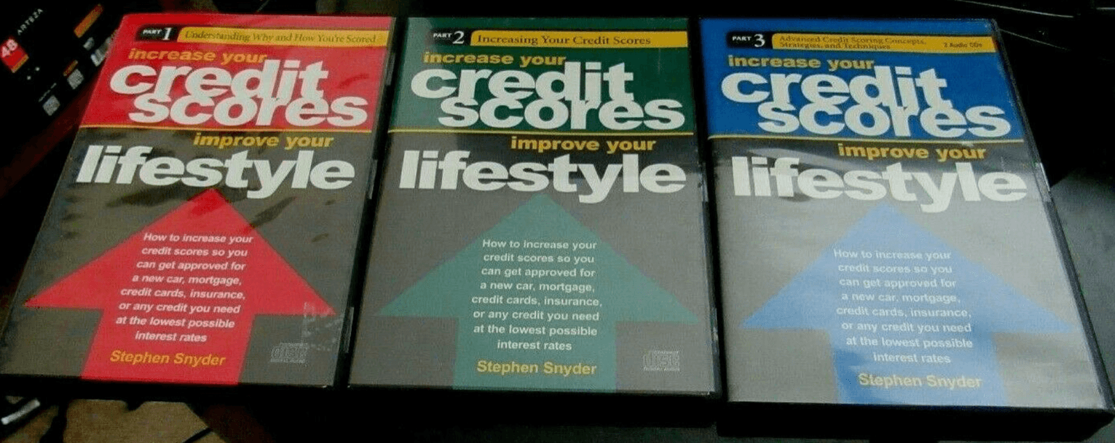 Increase Your Credit Scores Part 1, 2 & 3 Audiobook on CD 4-Disc Set - Image 1