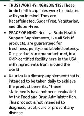 120 Caps Neuriva Ultra Brain Health Mental Alertness Memory Focus Exp08/2027 - Thumbnail 14
