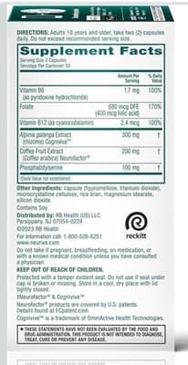 120 Caps Neuriva Ultra Brain Health Mental Alertness Memory Focus Exp08/2027 - Thumbnail 9
