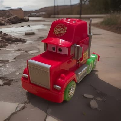 Mattel Disney Cars Glow Racers Mack Truck Pixar - Image 1