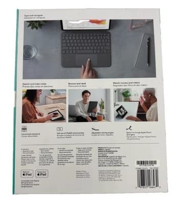 Logitech Combo Touch Keyboard Case for Apple iPad Air 4th & 5th Gen - Thumbnail 4