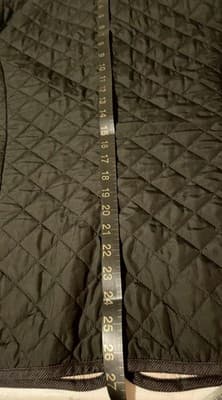 Old Navy Jacket women XL black Quilted Snap Front Corduroy Collar Lined Insulate - Thumbnail 9