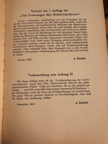 Grundzüge der Relativitätstheorie 1956 1st Einstein Ed. theory of relativity - Thumbnail 4