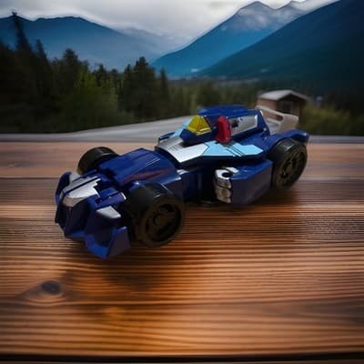 Transformers Rescue Bots Academy Whirl Race Car Figure Hasbro 5" Formula One Car - Thumbnail 2