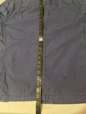 Merona Military Jacket Mens Large Blue Cotton Canvas Button Front Field Casual - Thumbnail 6