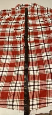 Croft & Barrow Shirt Mens XL Red Plaid Flannel Long Sleeve Button Up Casual - Thumbnail 8