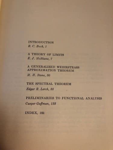 Studies in Modern Analysis Vol. 1 Mama Studies In Mathematics R C Buck - Thumbnail 2