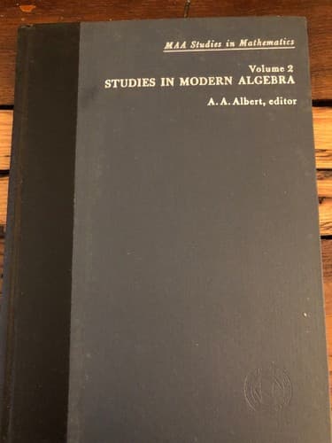 Studies in Modern Algebra Maa Studies in Mathematics Volume 2 - Image 1