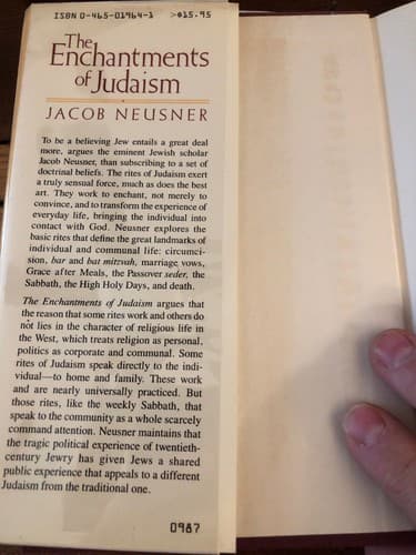 Enchantments Of Judaism 1st Edition Hardcover JACOB Neusner - Thumbnail 2