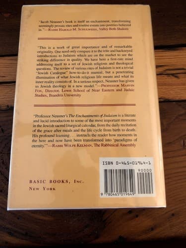 Enchantments Of Judaism 1st Edition Hardcover JACOB Neusner - Thumbnail 6