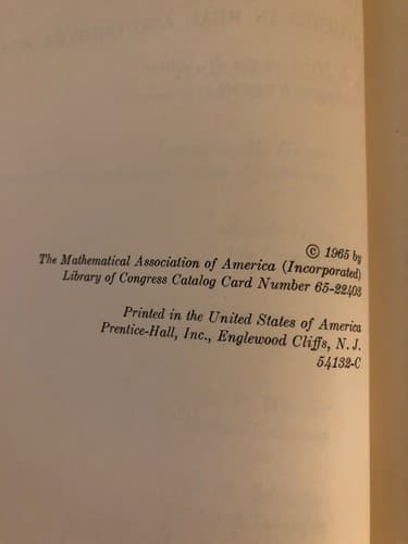 Studies in Mathematics Volume 3: Studies in Real and Complex Analysis - Thumbnail 3