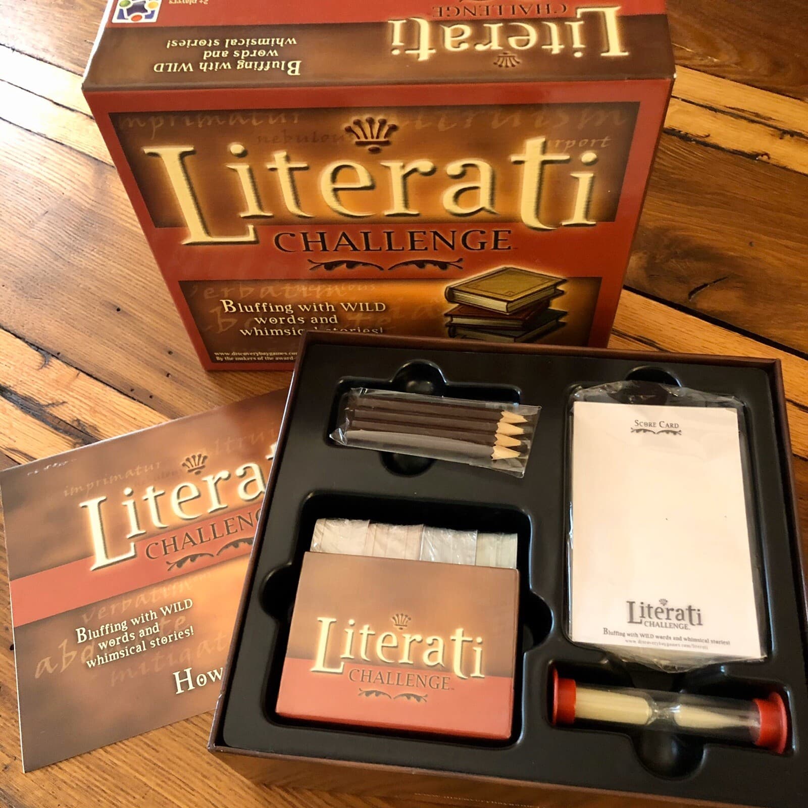 Literati Challenge Word Game Mattel Milton Bradley Parker Brothers - Image 1