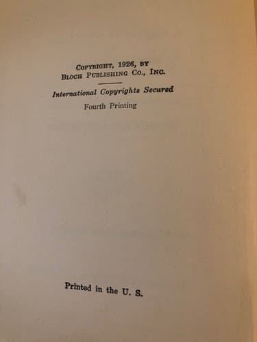 VERY RARE FIND The city without Jews; A novel of our time Hugo Bettauer 1936 HC - Thumbnail 4