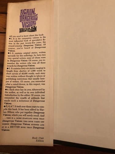 Again Dangerous Visions: 46 Original Stories SF Book Club Edition. - Thumbnail 2
