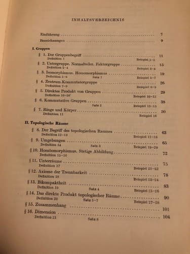 Topologische Gruppen Teil I Und II (2 Volumes) 1957/58 - Thumbnail 6