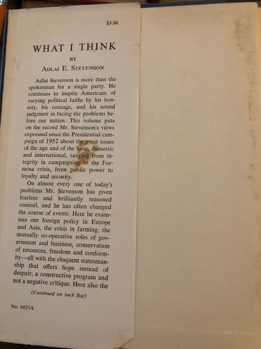 What I Think - Opinions, Both Incisive And Wise, On The Great Public Questions - Thumbnail 2