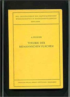Theorie Der Riemannschen Flachen - Image 1