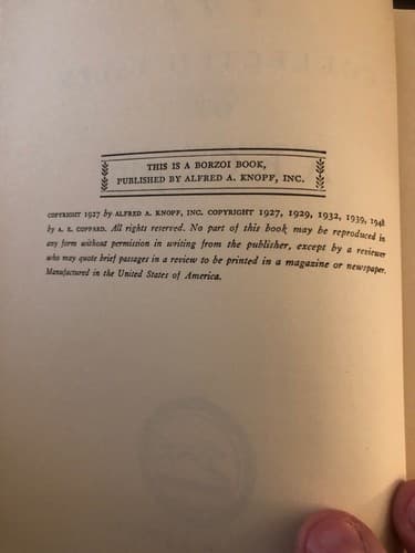 The Collected Poems Of A.E. Coppard 1951 Hardcover Knopf - Thumbnail 3