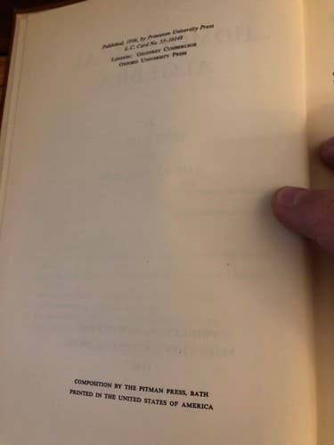 Homological Algebra Princeton Mathematical Series No 19 1956 Carton & Eilenberg - Thumbnail 4
