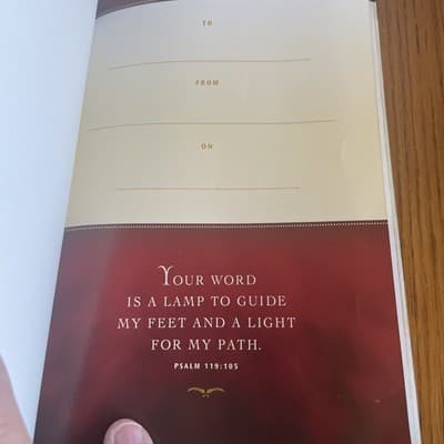 NLT Study Bible, TuTone - Imitation Leather By Tyndale - VG Condition. Unmarked - Thumbnail 4