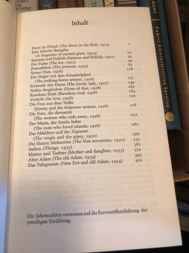 Gesammelte Erzahlungen D H Lawrence 1968 - Thumbnail 5
