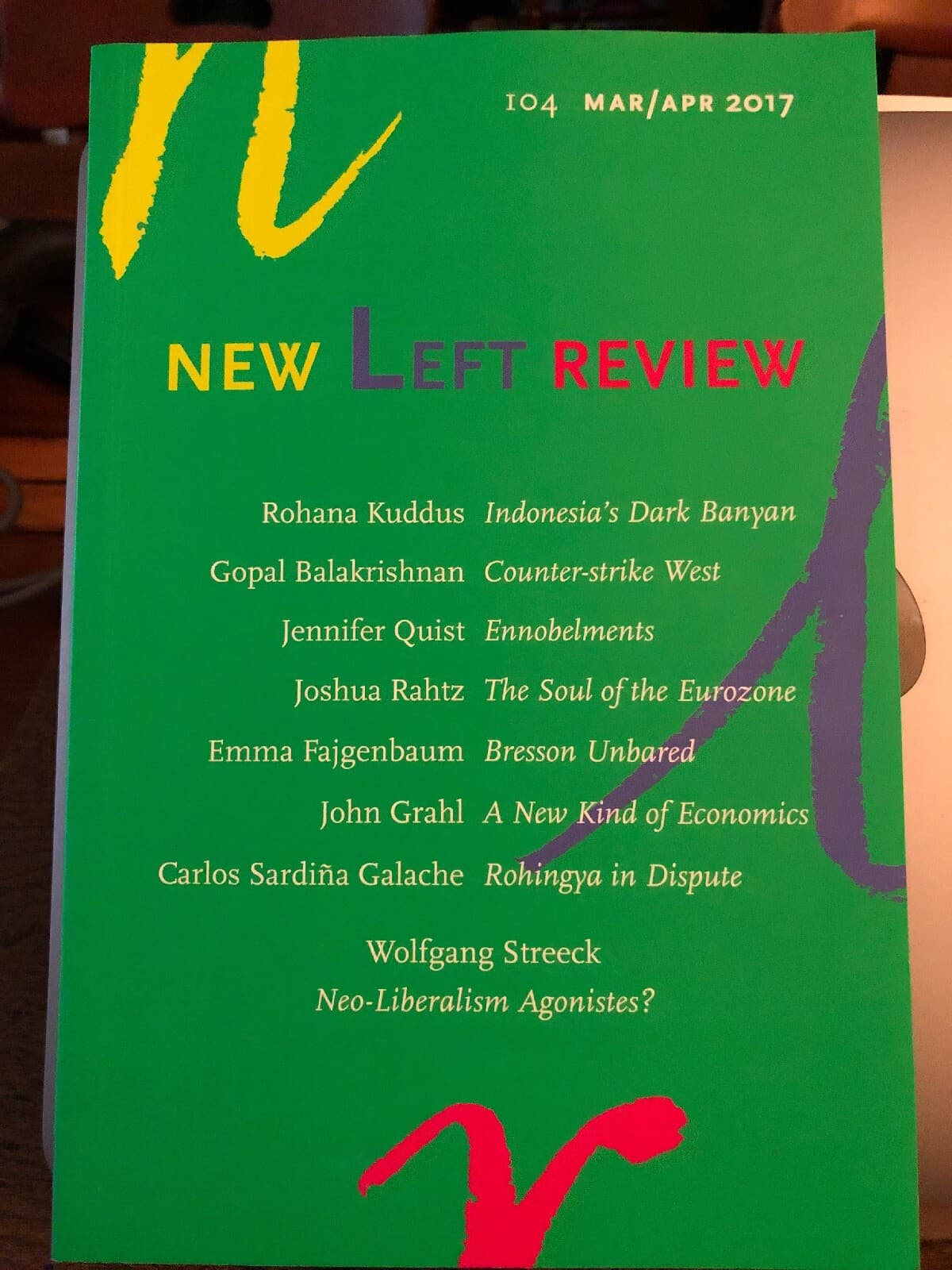 New Left Review #104 Counter Strike Ennobelments West Mar/Apr 2017 /k8 - Image 1