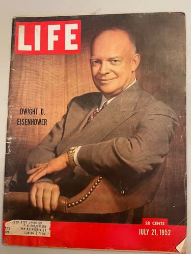 Vintage LIFE Magazine - July 21, 1952 Eisenhower portrait, Ike's Great Crusade, - Image 1