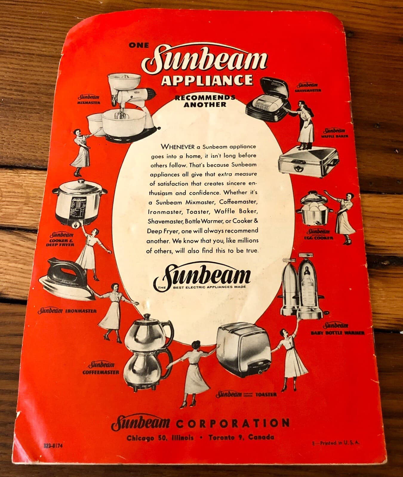 1953 SUNBEAM Controlled Heat Automatic FRYPAN Manual Recipes Guide - Thumbnail 6