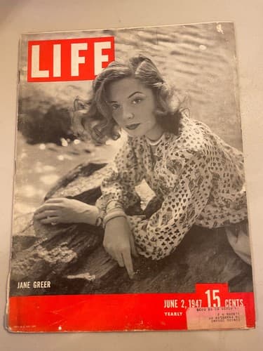 Vintage LIFE Magazine June 2, 1947 Jane Greer, Congo mission, battle for France, - Image 1