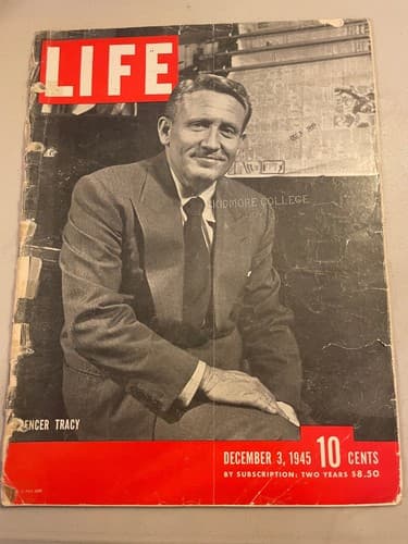 Life Magazine - December 3, 1945 Spencer Tracy, Great Pyramid, bobcats - Image 1