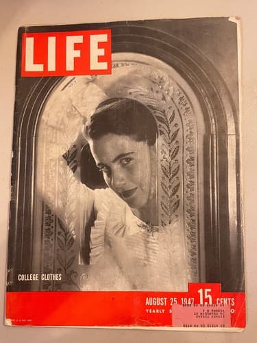 Vintage Life Magazine - August 25, 1947 Gibson girls, golden age of furniture, B - Image 1