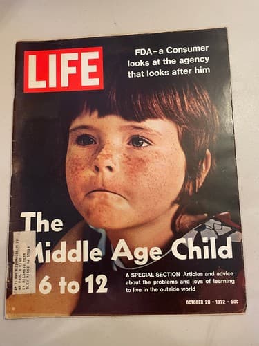 Life Magazine - The Middle Age Child: 6 to 12 - October 20, 1972 Nixon, beat of - Image 1