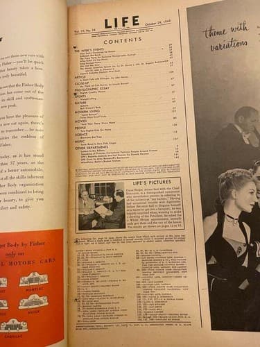 Vintage LIFE Magazine October 29, 1945 Issue - Thumbnail 3