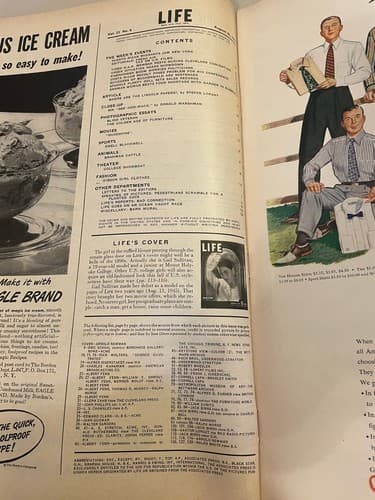 Vintage Life Magazine - August 25, 1947 Gibson girls, golden age of furniture, B - Thumbnail 3