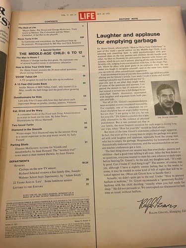 Life Magazine - The Middle Age Child: 6 to 12 - October 20, 1972 Nixon, beat of - Thumbnail 3