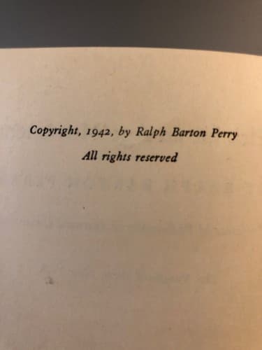 Plea for an age movement 1942 1st ed. Ralph Barton Perry (Author) - Thumbnail 6