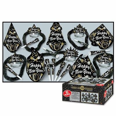 New Year Tymes Asst for 10 (NO RETAIL PRICE ON CARTON) Party Accessory (1 co... - Image 1
