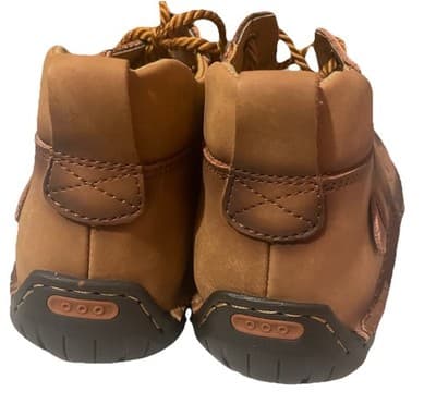 NEW UNUSED 5 1978 FASHION BROWN LEATHER 46/12 MENS LACE UP COMFORT SHOES NWOT - Thumbnail 2
