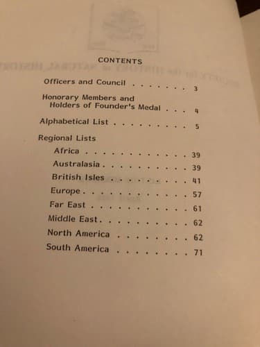 SOCIETY FOR THE HISTORY OF NATURAL HISTORY: MEMBERS April 1986 - Thumbnail 2
