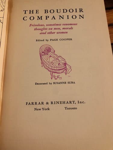 The Boudoir Companion: Frivolous sometimes venomous thoughts on men morals 1938 - Thumbnail 2