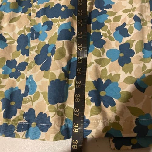 OLD NAVY Women’s Floral Print Button Down Jacket XL Blue Green Lightweight / CL1 - Thumbnail 10