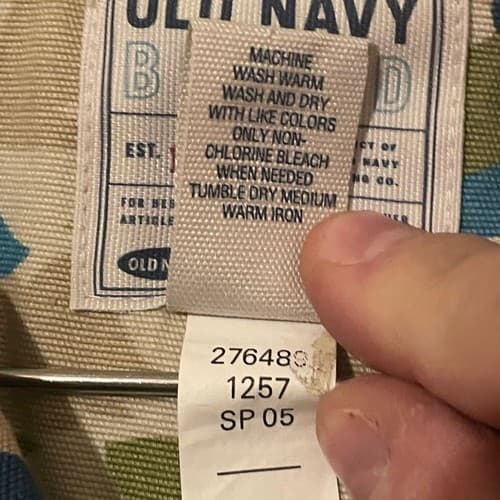 OLD NAVY Women’s Floral Print Button Down Jacket XL Blue Green Lightweight / CL1 - Thumbnail 6