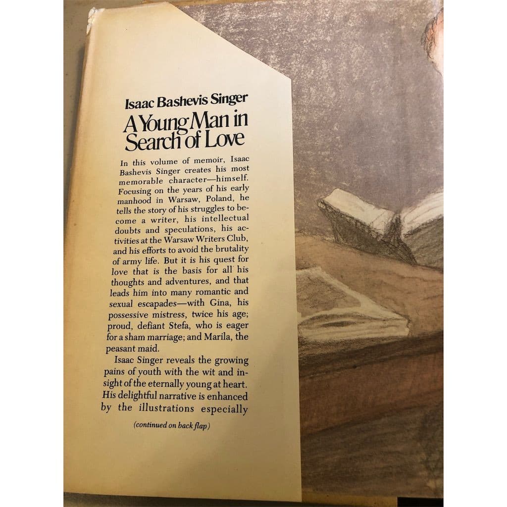 A Young Man in Search of Love by Isaac Bashevis Singer 1st Ed Hardcover - Thumbnail 3